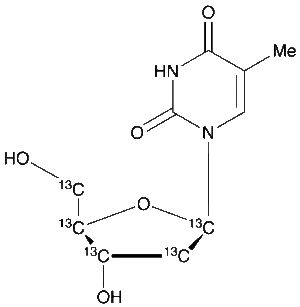 Thymidine-1',2',3',4',5'-13C5