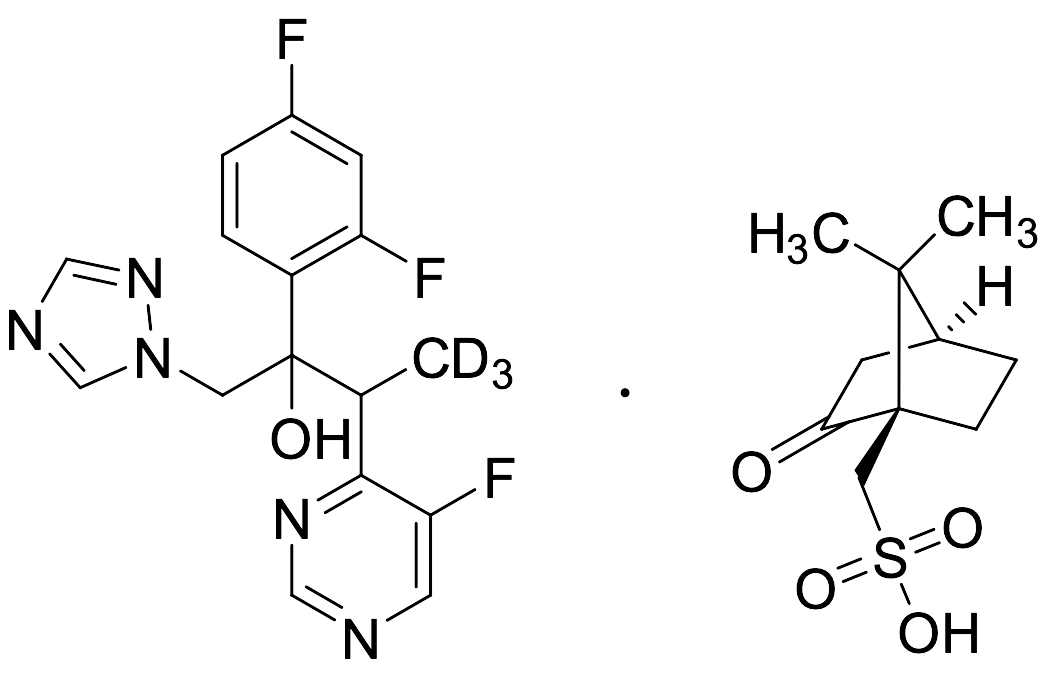 Voriconazole-d3 (1R)-(-)-10-Camphorsulfonic Acid (Mixture of Diastereomers)