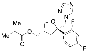 (3S,5R)-[(1H-1,2,4-Triazol-1-yl)-methyl-5-(2,4-difluorophenyl)tetrahydrofuran-3-yl]methyl Isobutyrate