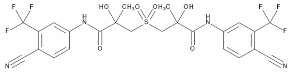 3,3'-Sulfonylbis(N-(4-cyano-3-(trifluoromethyl)phenyl)-2-hydroxy-2-methylpropanamide)(Mixture of Diastereomers)