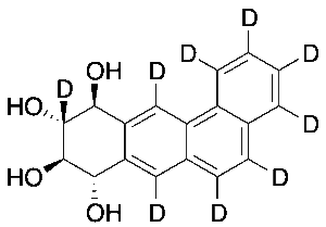 (8S,9R,10R,11S)-rel-8,9,10,11-Tetrahydrobenz[a]anthracene-8,9,10,11-tetrol-d9 (Major)