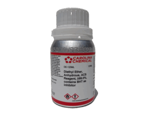 Diethyl Ether ACS Reagent, Anhydrous, ≥99.0%, with BHT as Inhibitor - 125ML