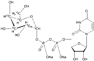 Uridine Diphosphate-Alpha-D-galactose Disodium Salt-13C6