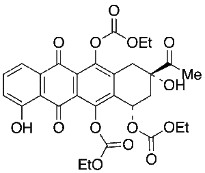 6,10,11-Triethylcarbonate-1-demethyl Daunomycinone
