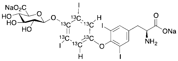 Thyroxine-13C6 4’-O-Beta-D-Glucuronide Disodium Salt
