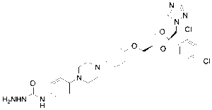 N-(4-(4-(4-(((2R,4S)-2-((1H-1,2,4-Triazol-1-yl)methyl)-2-(2,4-dichlorophenyl)-1,3-dioxolan-4-yl)methoxy)phenyl)piperazin-1-yl)phenyl)hydrazinecarboxamide