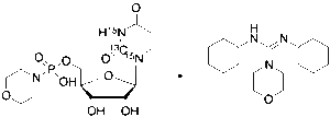 Uridine 5′-Monophosphomorpholidate 4-Morpholine-N,N′-dicyclohexylcarboxamidine Salt-13C, 15N2