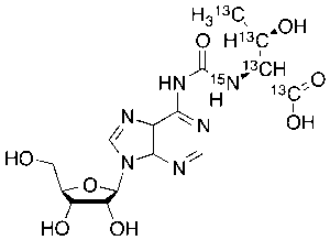 N6-(N-Threonylcarbonyl)adenosine-13C4,15N