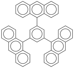 1,3,5-Tri(anthracen-9-yl)benzene (contains ~20% inorganics)