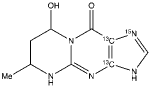 4,6,7,8-Tetrahydro-8-hydroxy-6-methylpyrimido[1,2-a]purin-10(3H)-one-13C2,15N
