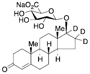 Testosterone-d3 (beta)-D-Glucuronide Monosodium Salt