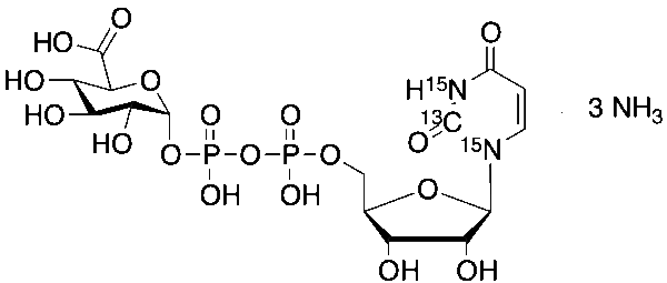 UDP-glucuronic Acid-13C, 15N2 Triammonium Salt