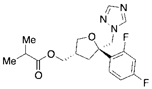 (3S,5R)-[(1H-1,2,4-Triazol-1-yl)-methyl-5-(2,4-difluorophenyl)tetrahydrofuran-3-yl]methyl Isobutyrate