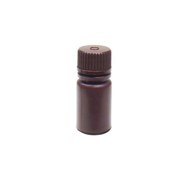 United Scientific® UniStore™ REAGENT BOTTLE, NARROW MOUTH, AMBER, HDPE, 15ML