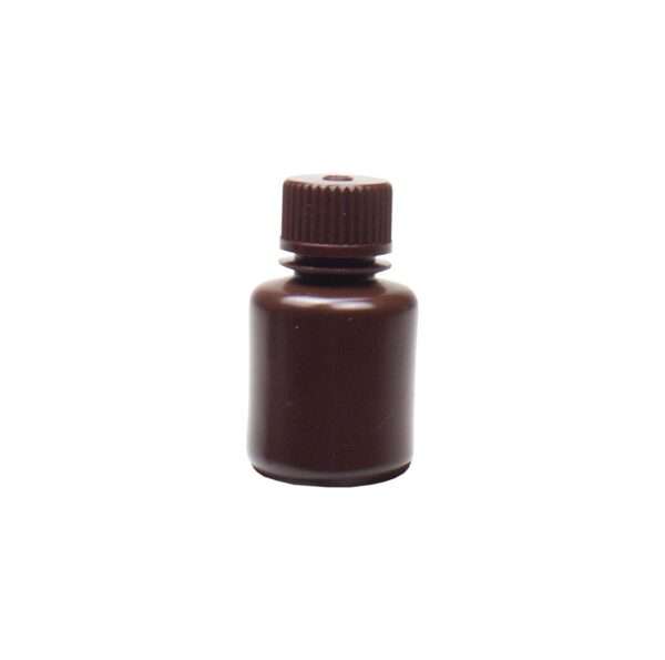 United Scientific® UniStore™ REAGENT BOTTLE, NARROW MOUTH, AMBER, HDPE, 30ML