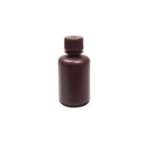 United Scientific® UniStore™ REAGENT BOTTLE, NARROW MOUTH, AMBER, HDPE, 60ML