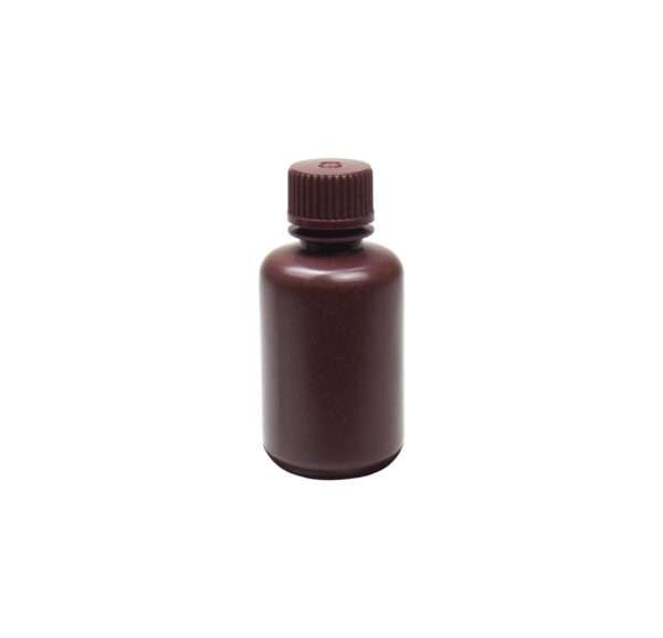 United Scientific® UniStore™ REAGENT BOTTLE, NARROW MOUTH, AMBER, HDPE, 60ML