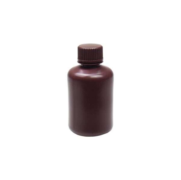 United Scientific® UniStore™ REAGENT BOTTLE, NARROW MOUTH, AMBER, HDPE, 125ML