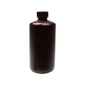 United Scientific® UniStore™ REAGENT BOTTLE, NARROW MOUTH, AMBER, HDPE, 500ML