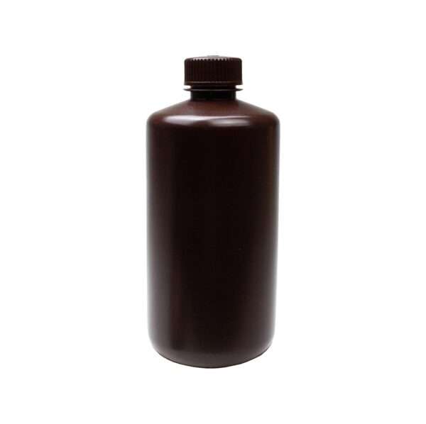 United Scientific® UniStore™ REAGENT BOTTLE, NARROW MOUTH, AMBER, HDPE, 500ML