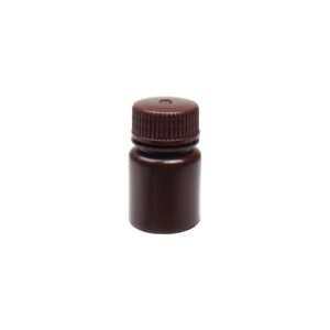 United Scientific® UniStore™ REAGENT BOTTLE, WIDE MOUTH, AMBER, HDPE, 30ML