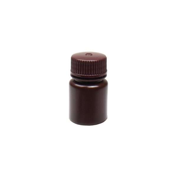 United Scientific® UniStore™ REAGENT BOTTLE, WIDE MOUTH, AMBER, HDPE, 30ML