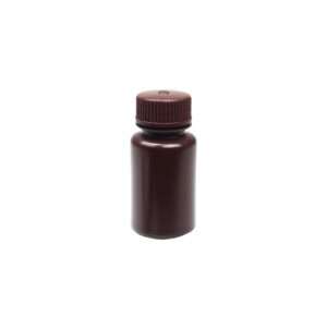 United Scientific® UniStore™ REAGENT BOTTLE, WIDE MOUTH, AMBER, HDPE, 60ML