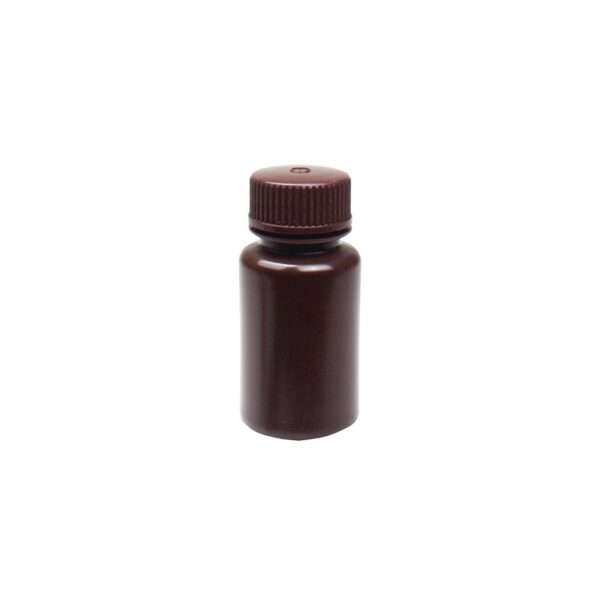 United Scientific® UniStore™ REAGENT BOTTLE, WIDE MOUTH, AMBER, HDPE, 60ML