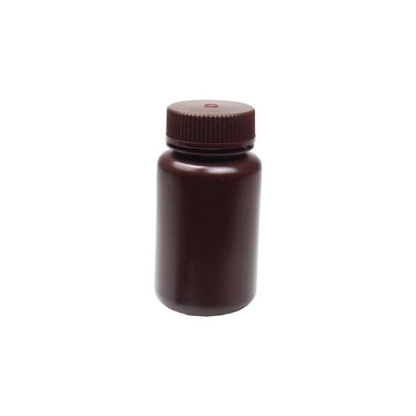 United Scientific® UniStore™ REAGENT BOTTLE, WIDE MOUTH, AMBER, HDPE, 125ML