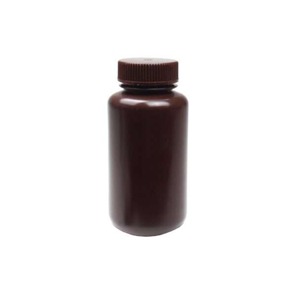United Scientific® UniStore™ REAGENT BOTTLE, WIDE MOUTH, AMBER, HDPE, 250ML