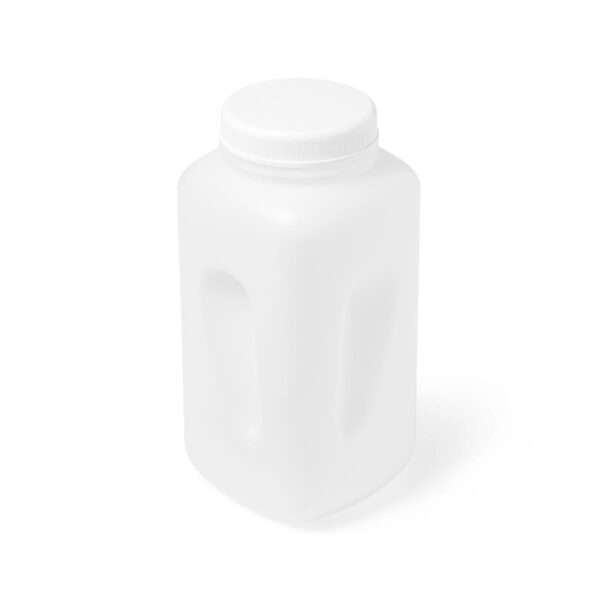 United Scientific® BOTTLE, SQUARE, WIDE MOUTH, PP, 4-LITER (4000ML)