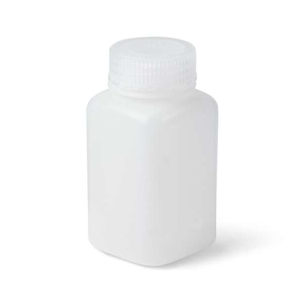 United Scientific™ UniStore™ WIDE MOUTH SQUARE BOTTLES, HDPE, 175 ML