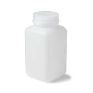 United Scientific™ UniStore™ WIDE MOUTH SQUARE BOTTLES, HDPE, 500 ML