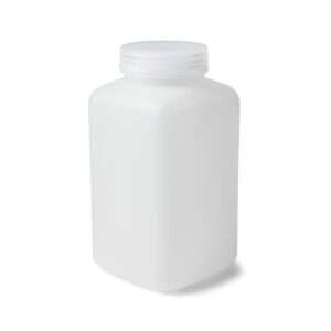 United Scientific™ UniStore™ WIDE MOUTH SQUARE BOTTLES, HDPE, 1000 ML