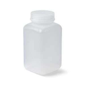 United Scientific™ UniStore™ WIDE MOUTH SQUARE BOTTLES, PPCO, 500 ML