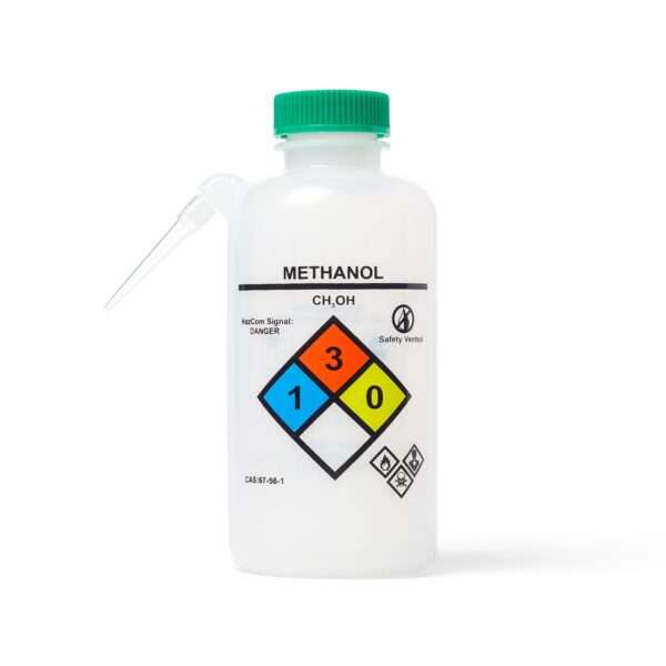 United Scientific® UniSafe™ METHANOL WASH BOTTLE, UNITARY, LDPE, 500ML
