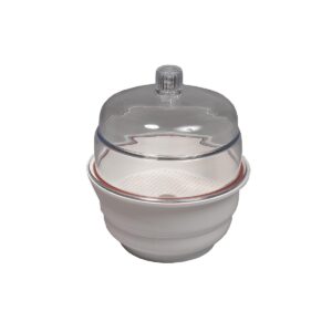 United Scientific® DESICCATOR, NON-VACUUM, WHITE BASE, PP/PC, 10"