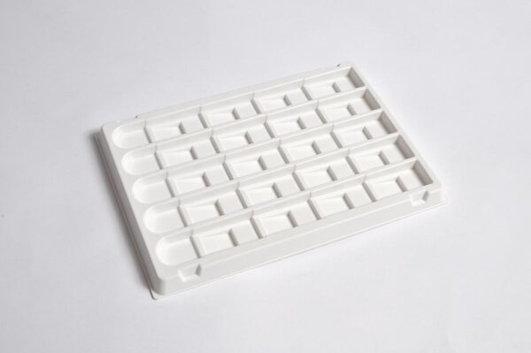 United Scientific® MICROSCOPE SLIDE TRAY, POLYSTYRENE, PACK OF 6