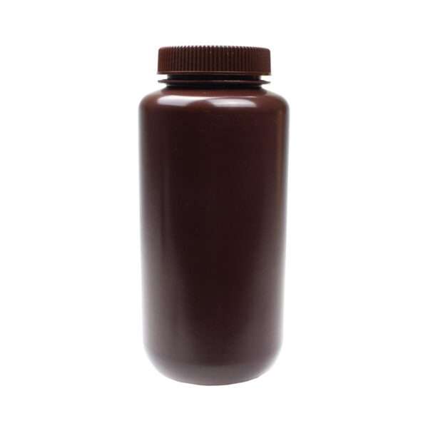 United Scientific® UniStore™ REAGENT BOTTLE, WIDE MOUTH, AMBER, HDPE, 1000ML