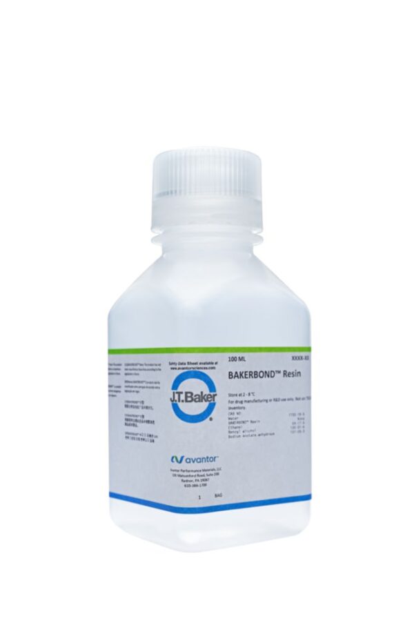 Avantor® J.T. Baker® BAKERBOND® PolyPEI Multimode Ion Exchange Chromatography Resin - BAKR7585-02, 100 ml, BAKERBOND® XWP 500 PolyPEI-35