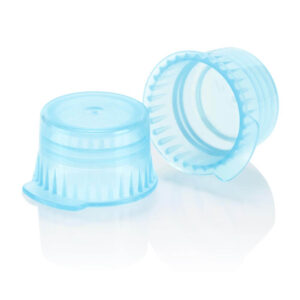 Snap cap, Translucent blue, PE, for