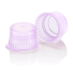 Snap cap, Translucent lavender, PE, for