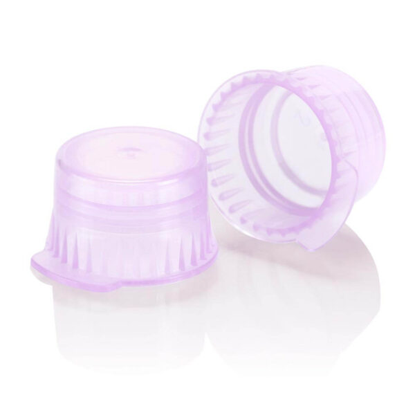 Snap cap, Translucent lavender, PE, for