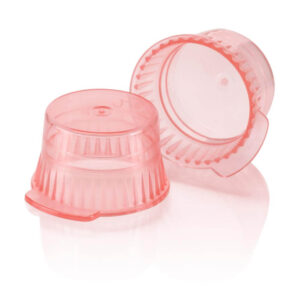 Snap Cap, Translucent Red, PE, for 13mm