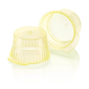 Snap Cap, Translucent Yellow, PE, for