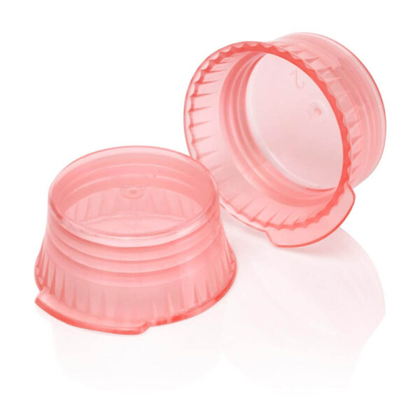 Snap Cap, Translucent Red, PE, for