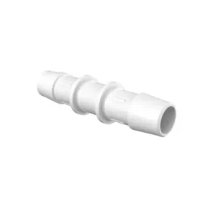 Eldon James Straight Coupler 1/2" Natural Kynar (PVDF), 25/PK