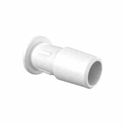 Eldon James 3/8" Barb, Plug, Natural Kynar (PVDF), 100/PK