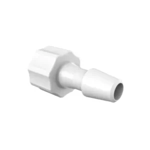 Eldon James 3/16" HB, Male Luer, Natural Kynar (PVDF), 100/PK