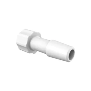 Eldon James 1/4" HB, Male Luer, Natural Kynar (PVDF), 100/PK